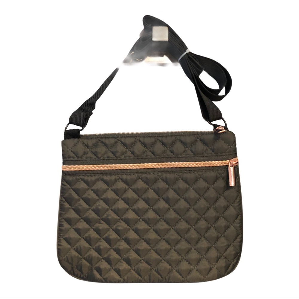 NWOT Green Quilted Bag w/ Adjustable Straps